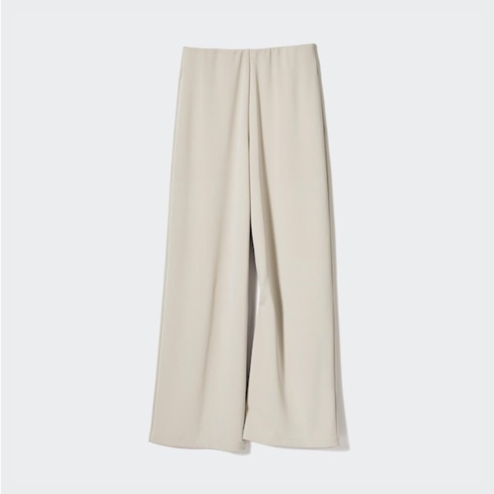Uniqlo | Crepe Jersey Straight Pants Cream Size S